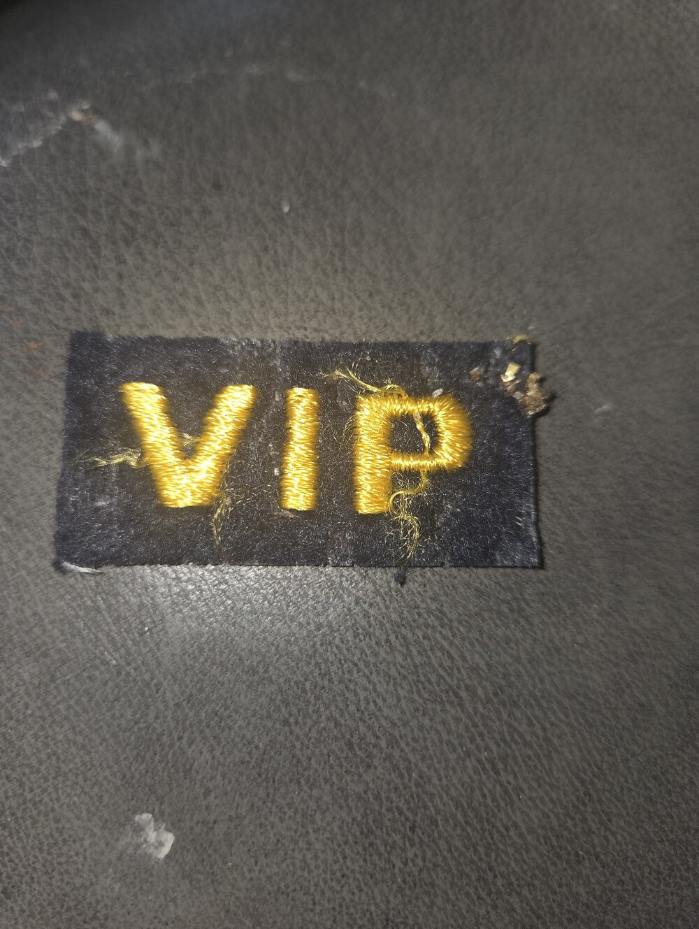 Vintage 1970s VIP Embroidered Sew On Patch